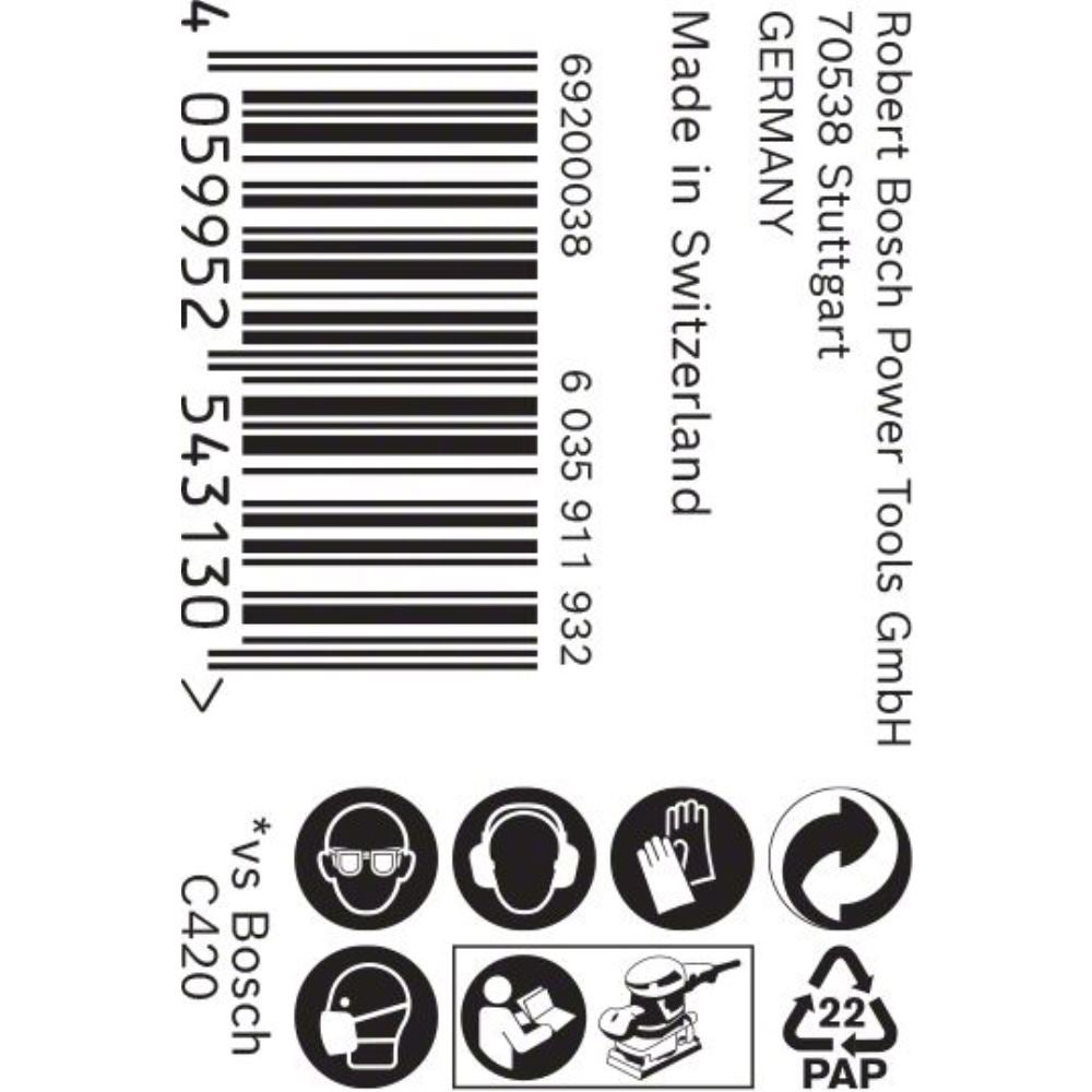Bosch Accessories 1x Carta abrasiva in rotoli Expert C470 (per Legno duro, Vernice su legno, Larghezza 93 mm, Lunghezza 50 m, Grana 320, accessorio Le - 4