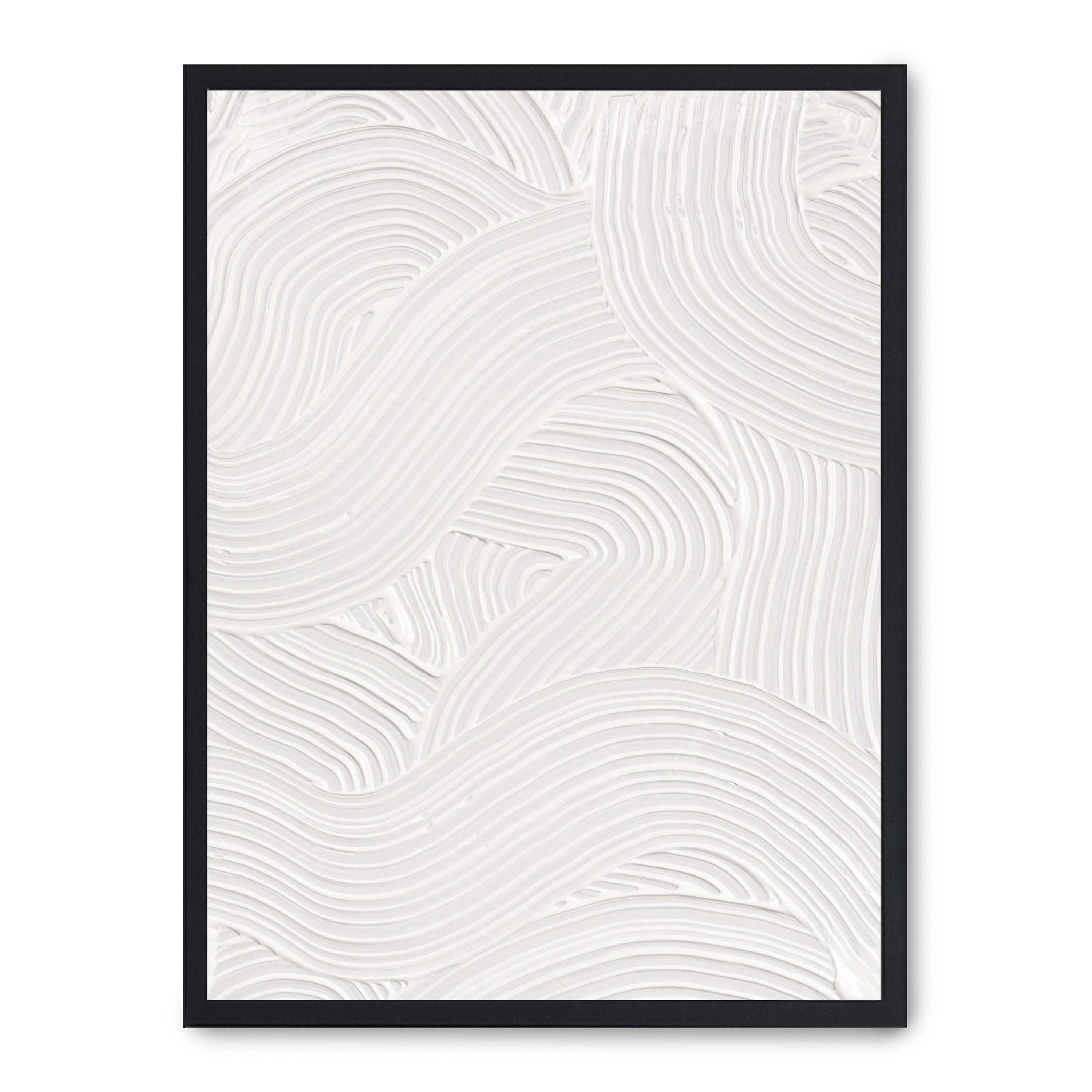 Cuadro abstract art in white