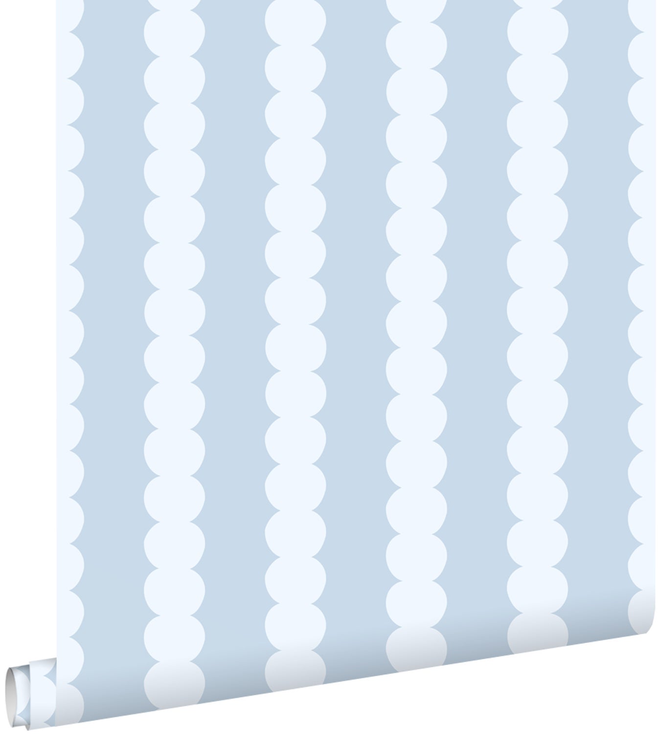 Tapeta nadruk graficzny jasnoniebieskim - 0.53 x 10.05 m - ESTAHOME