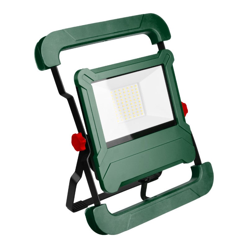 Lampa do garażu piwnicy LED 50W 5000K 4500lm metal zielono-czarna wym:32,5x25,8x3,6cm IP54 DPM