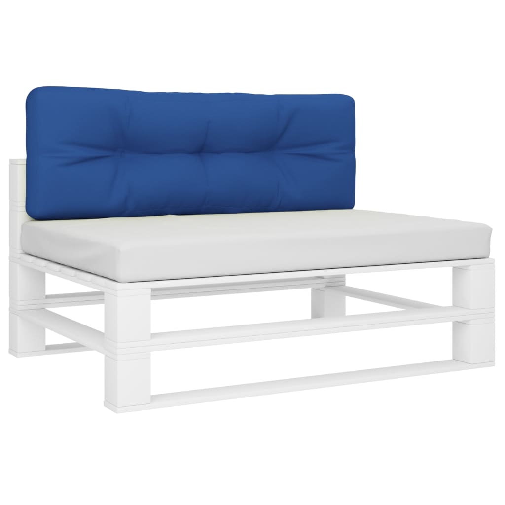 Coussin de palette bleu royal 120x40x12 cm tissu 120 x 40 x 12 cm / Azul - 3