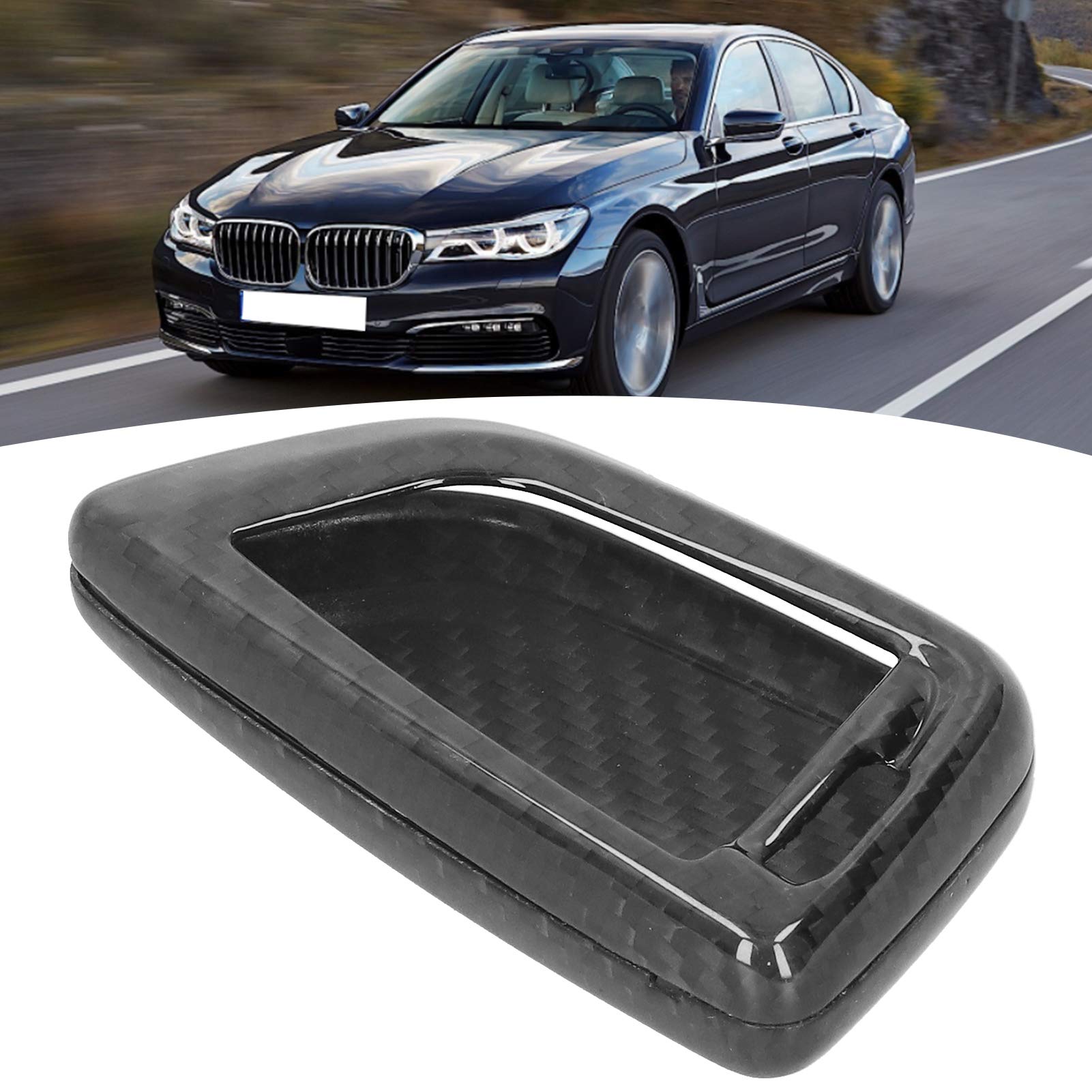 Custodia protettiva per telecomando in fibra di carbonio adatta per le serie 1/2/5/7 G11 G12 G30 - 9