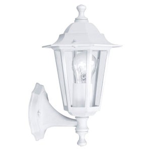 B.K.Licht applique murale LED extérieur intérieur moderne blanche, spot mural GU10, 2 spots de
