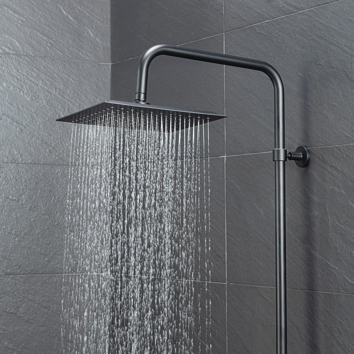 Colonne de douche Noir Mat Avec Tablette KIRA - 2