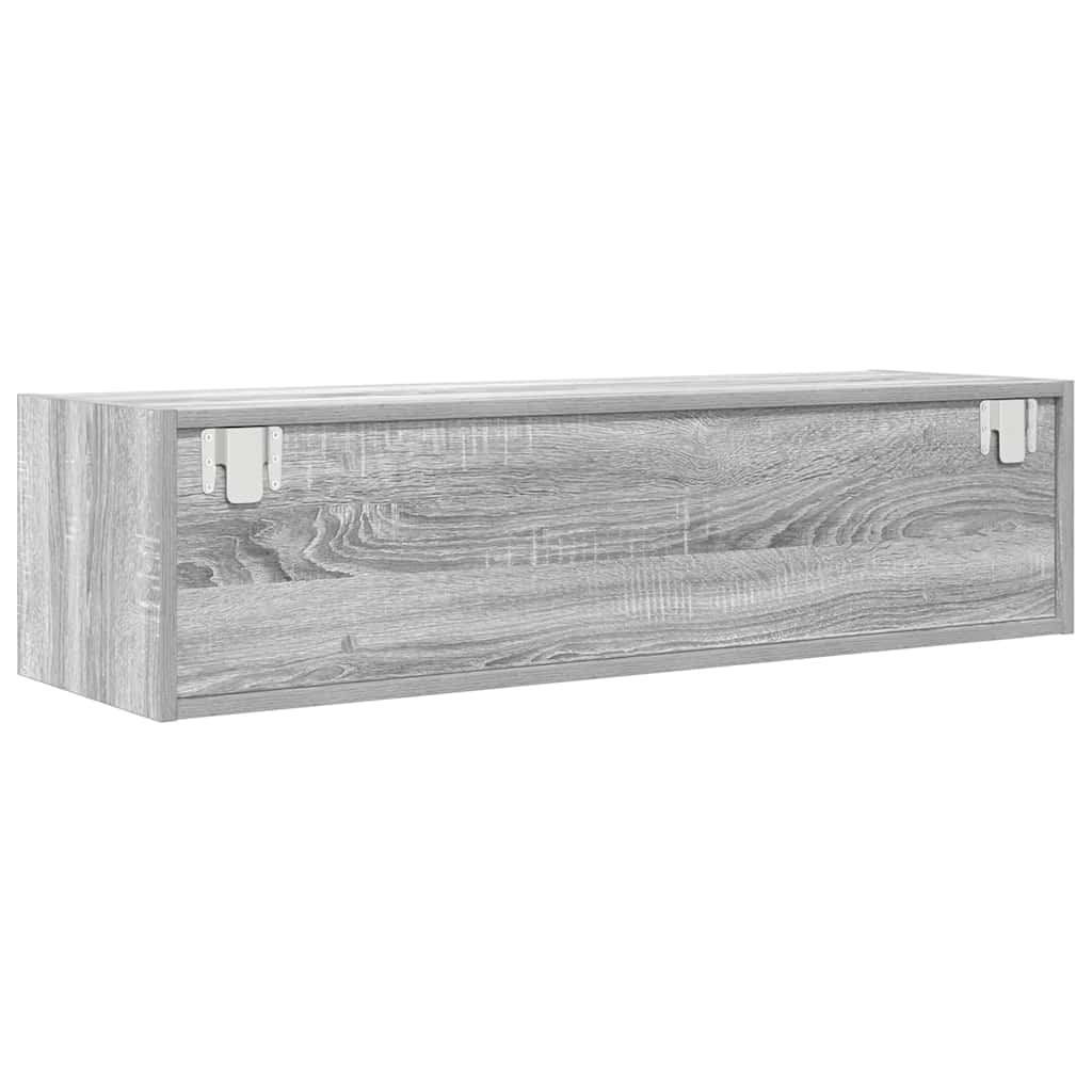 vidaXL Meuble TV sonoma gris 100x31x25,5 cm bois d'ingénierie - 8