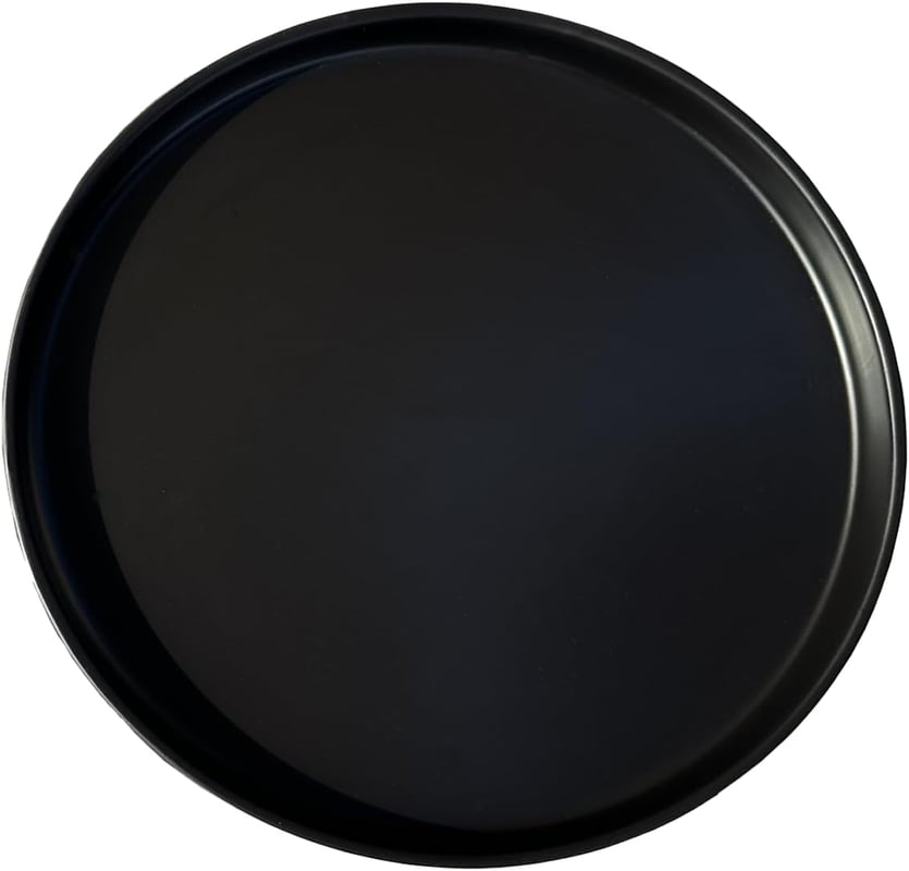 Czarna ceramiczna doniczka o średnicy zewnętrznej 31 cm, odpowiednia do skrzynek kwiatowych do użytku wewnątrz i na zewnątrz (1 szt.)