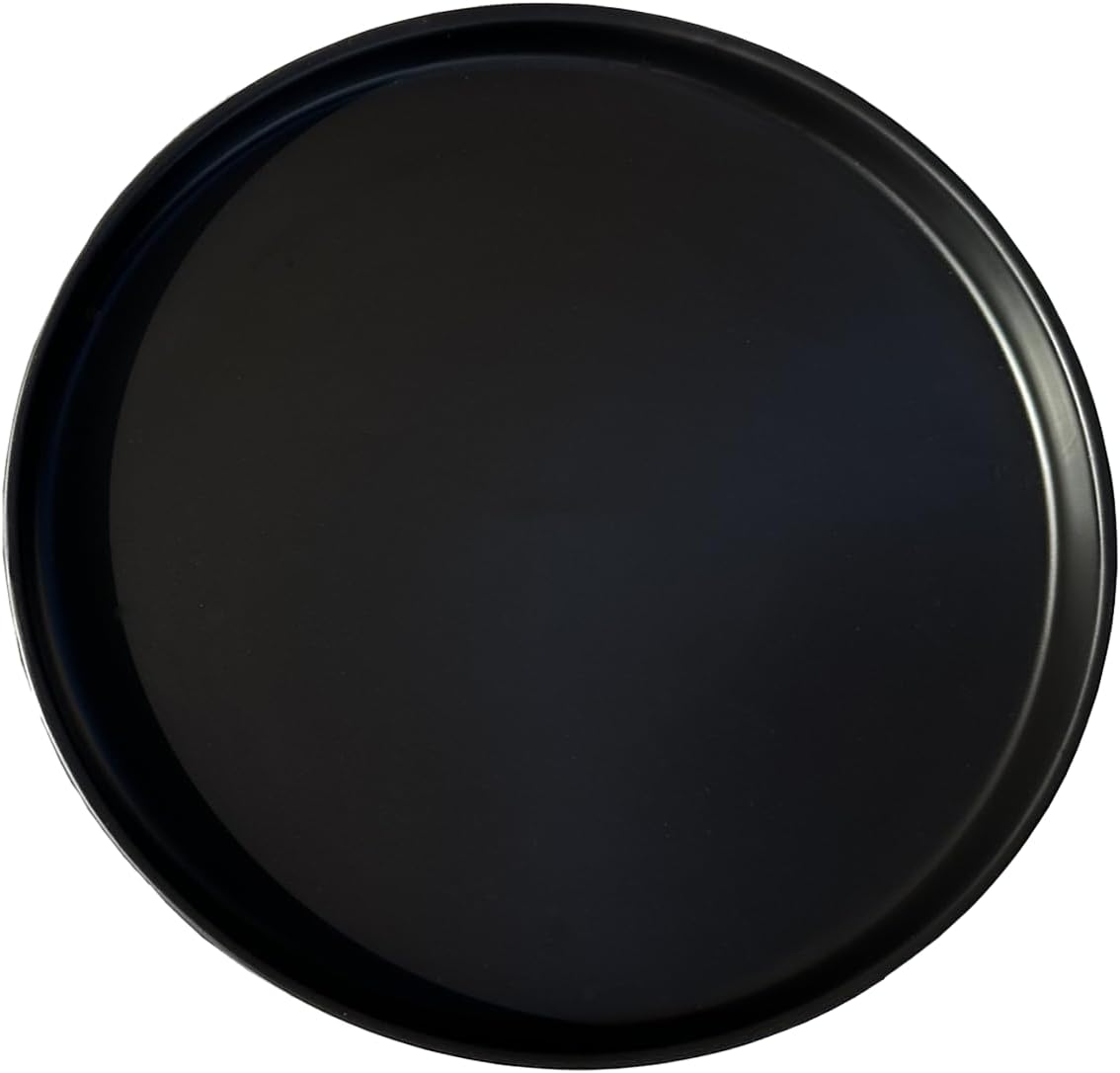 Vaso In Ceramica Nero Opaco Da 20 Cm – Con Foro Di Drenaggio E Sottovaso, Per Interni/esterni - 2