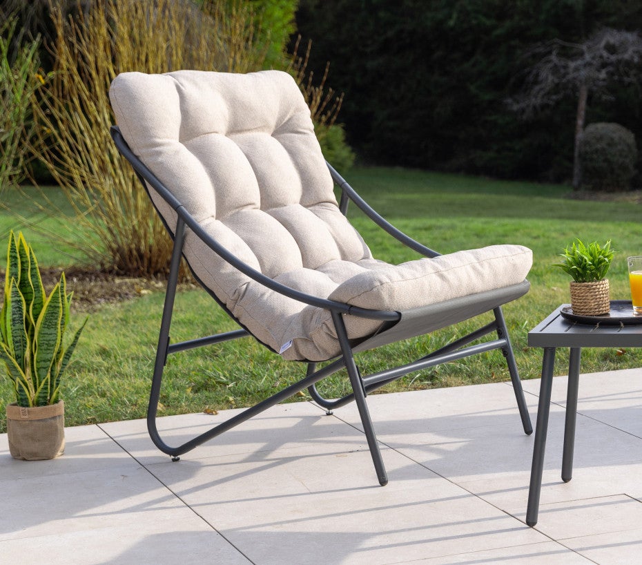 Salon bas de jardin en Métal Anthracite 2 personnes - 2
