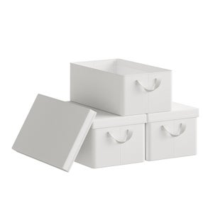 Lot De 8 Cubes De Rangement Pliables Lifewit - Organisateur Tissu Avec Poignées - 26,5x26,5x28 Cm - Gris
