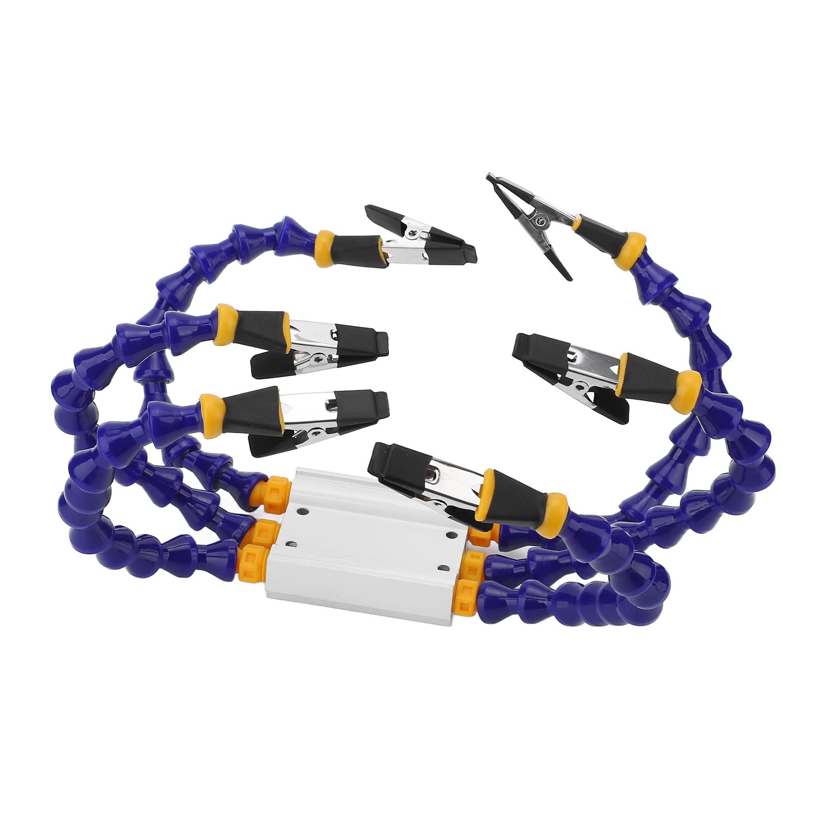 Strumento Di Saldatura Di Terza Mano, Mani Che Aiutano La Saldatura ABS Dispositivo Di Saldatura A Braccio Multiplo Flessibile Ausili Per Saldatura Base In Lega Di Alluminio (2 PZ