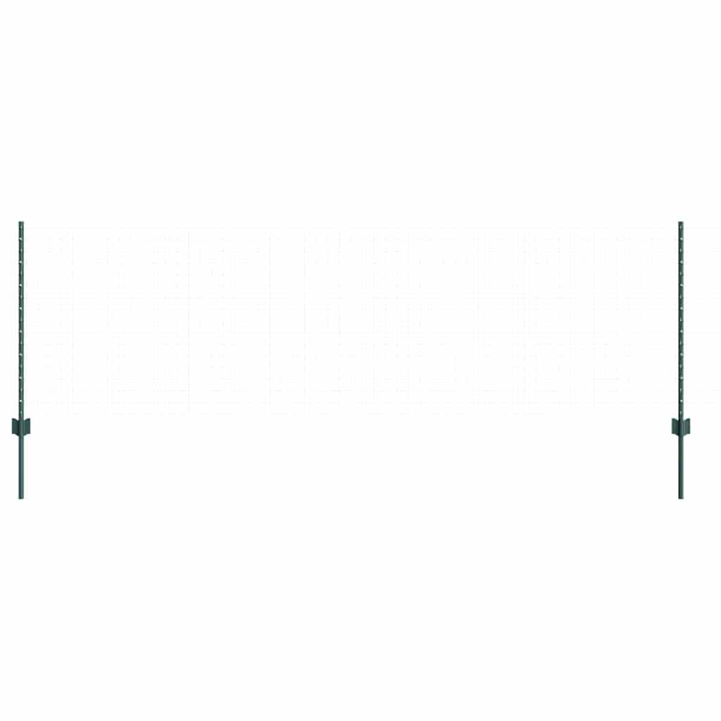 vidaXL Poteau de clôture enchâssé 5 pc Vert 120 cm - 3