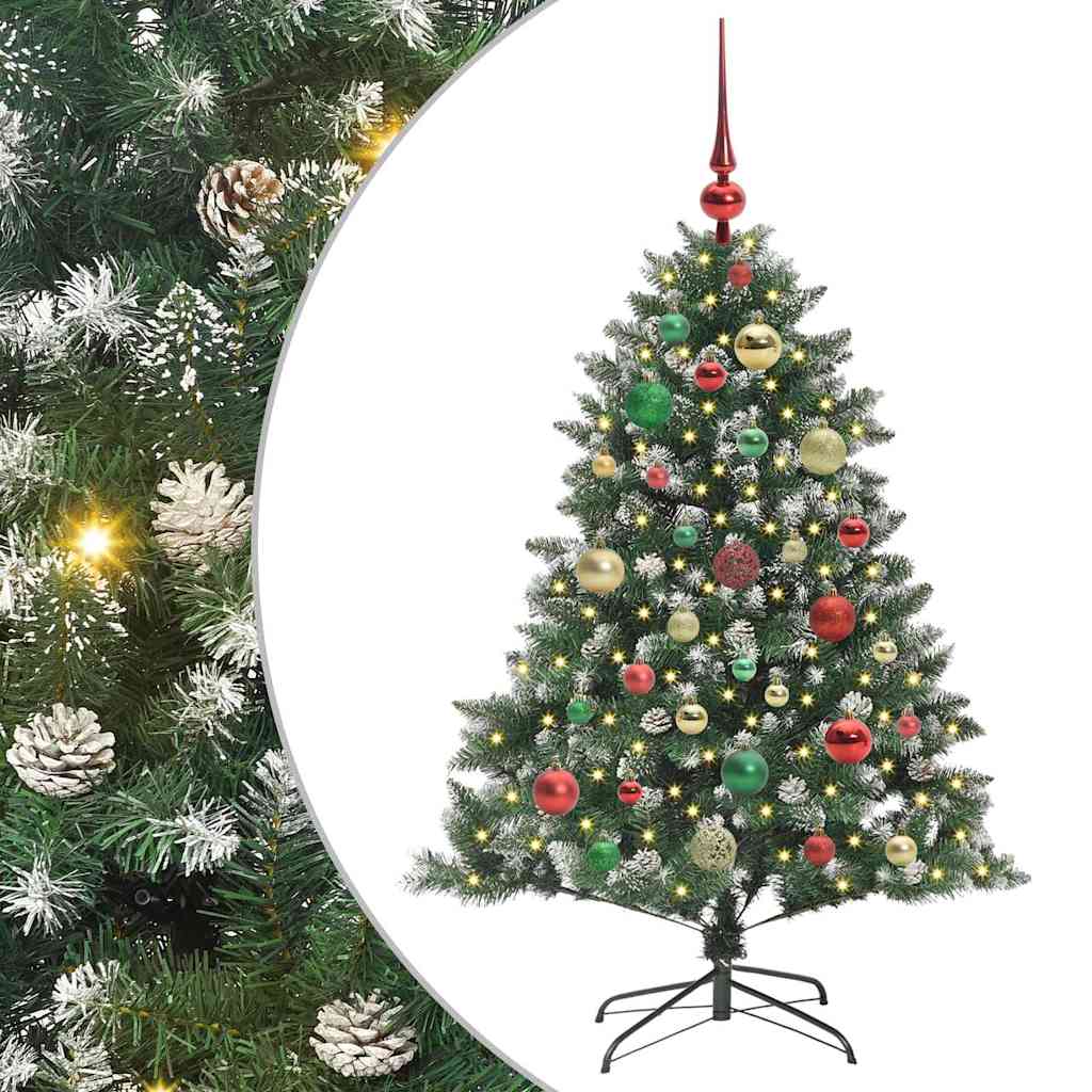 Sztuczna choinka Zielony 85 x 85 x 120 cm PVC, plastik i stal
