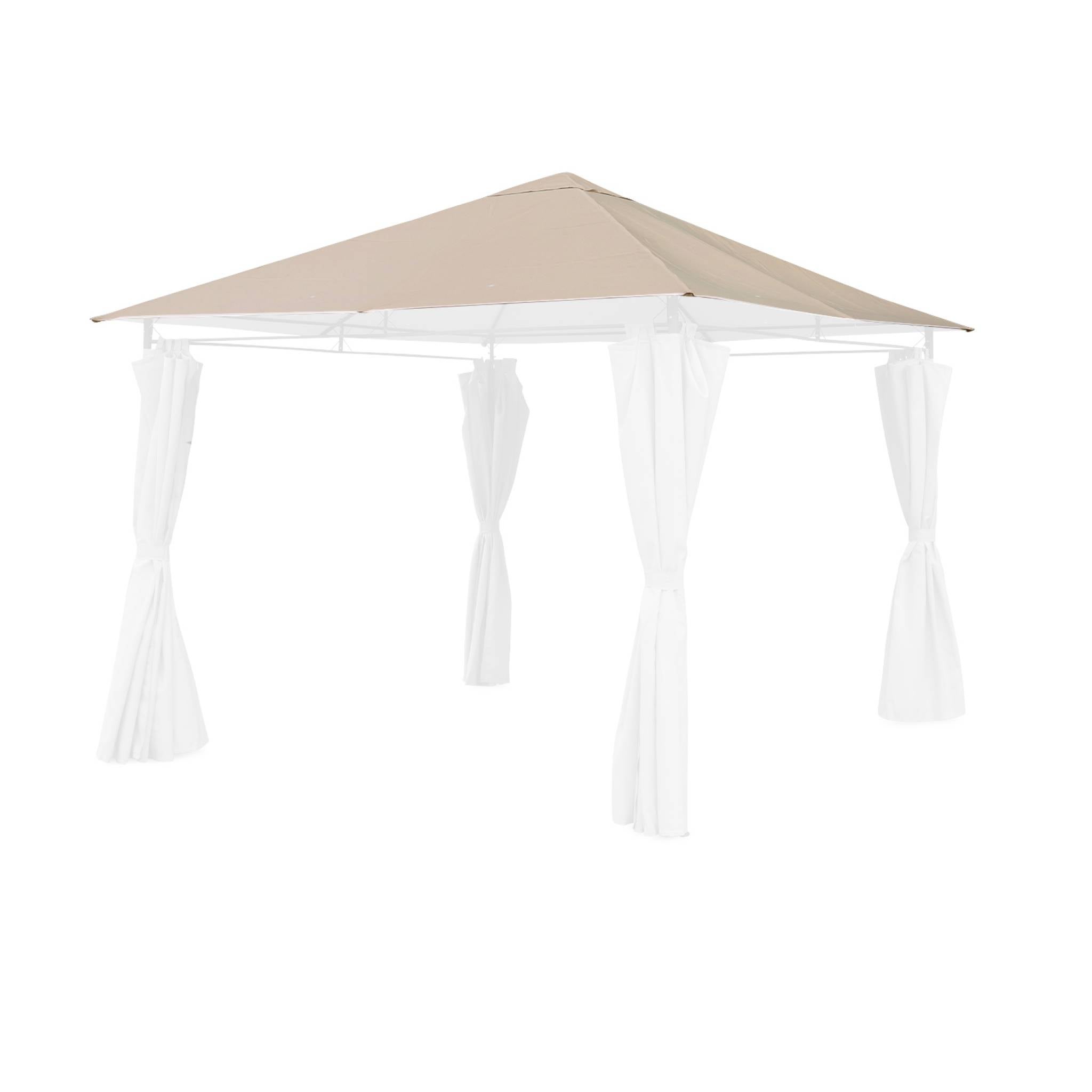 Telo Ombreggiante VERDELOOK 2.8x2.8m Beige – Perfetto Per Pergola 3x3m, Vela In Poliestere