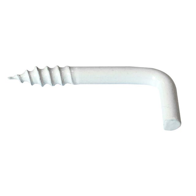 Gond à visser plastifié blanc filet bois Viswood 3,5x40mm (lot de 9 gonds)
