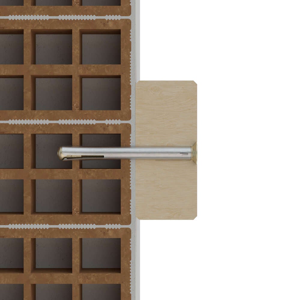 Cheville métallique pour fixation de cadres de portes et fenêtres - Zingué M6 x 92 Ø10 - Boite de 100 - 2
