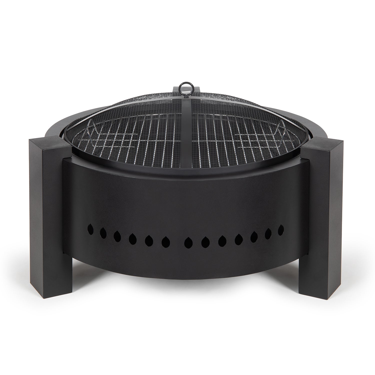 Brasero Barbecue Desserte Livoo - 3 En 1, ø44,5 Cm, Roues, Noir, Pour Jardin Et Terrasse - 6