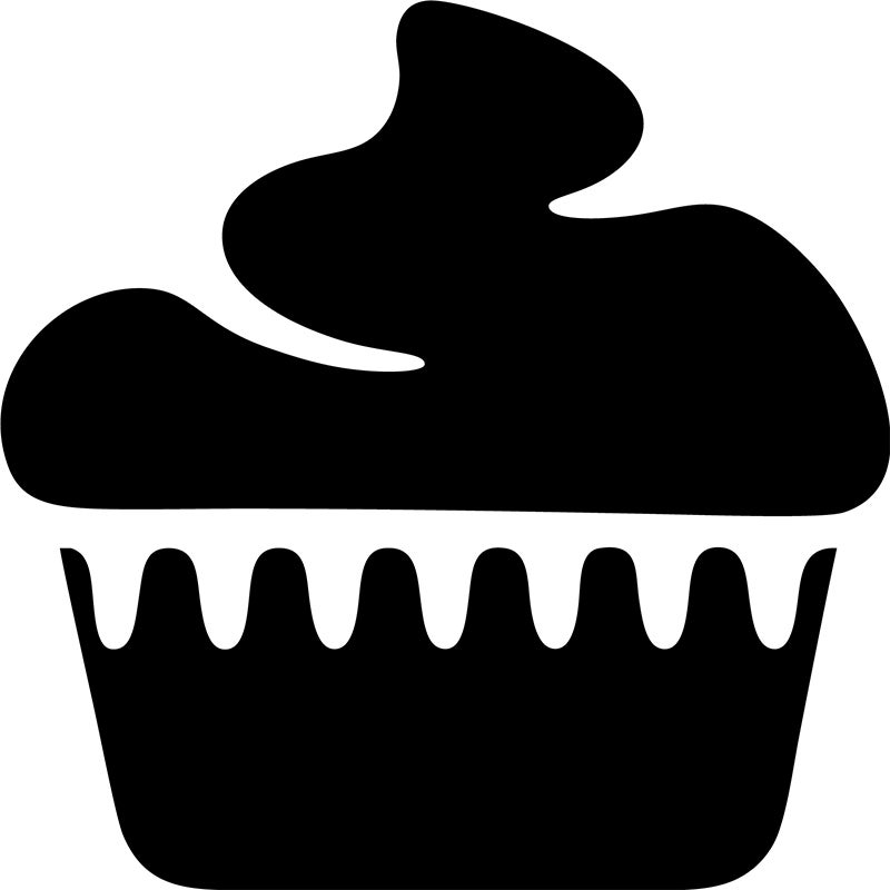 Adesivo ardesia Cupcake design - Sticker adesivo - adesivi murali - 100x100cm - 2