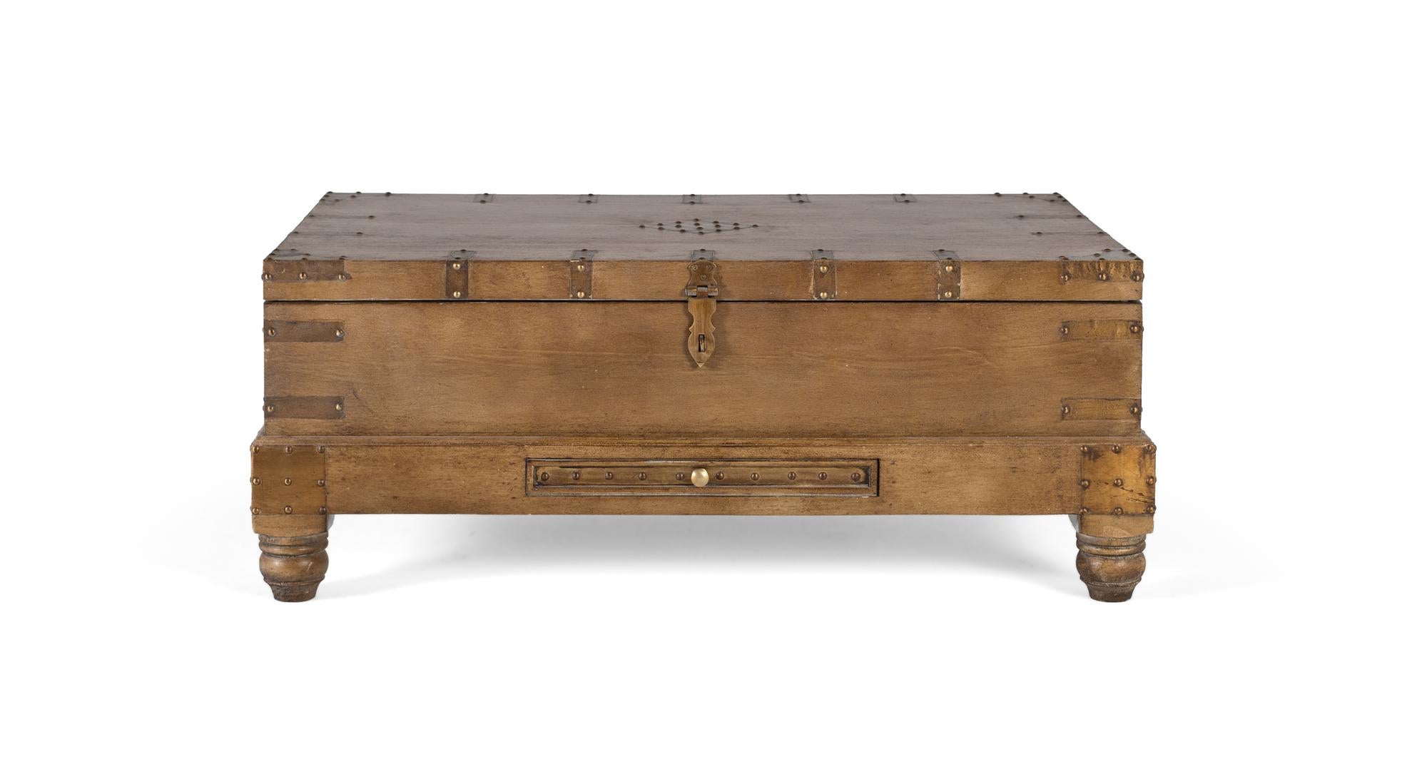Stół basse de style chest w Bois de Manguier