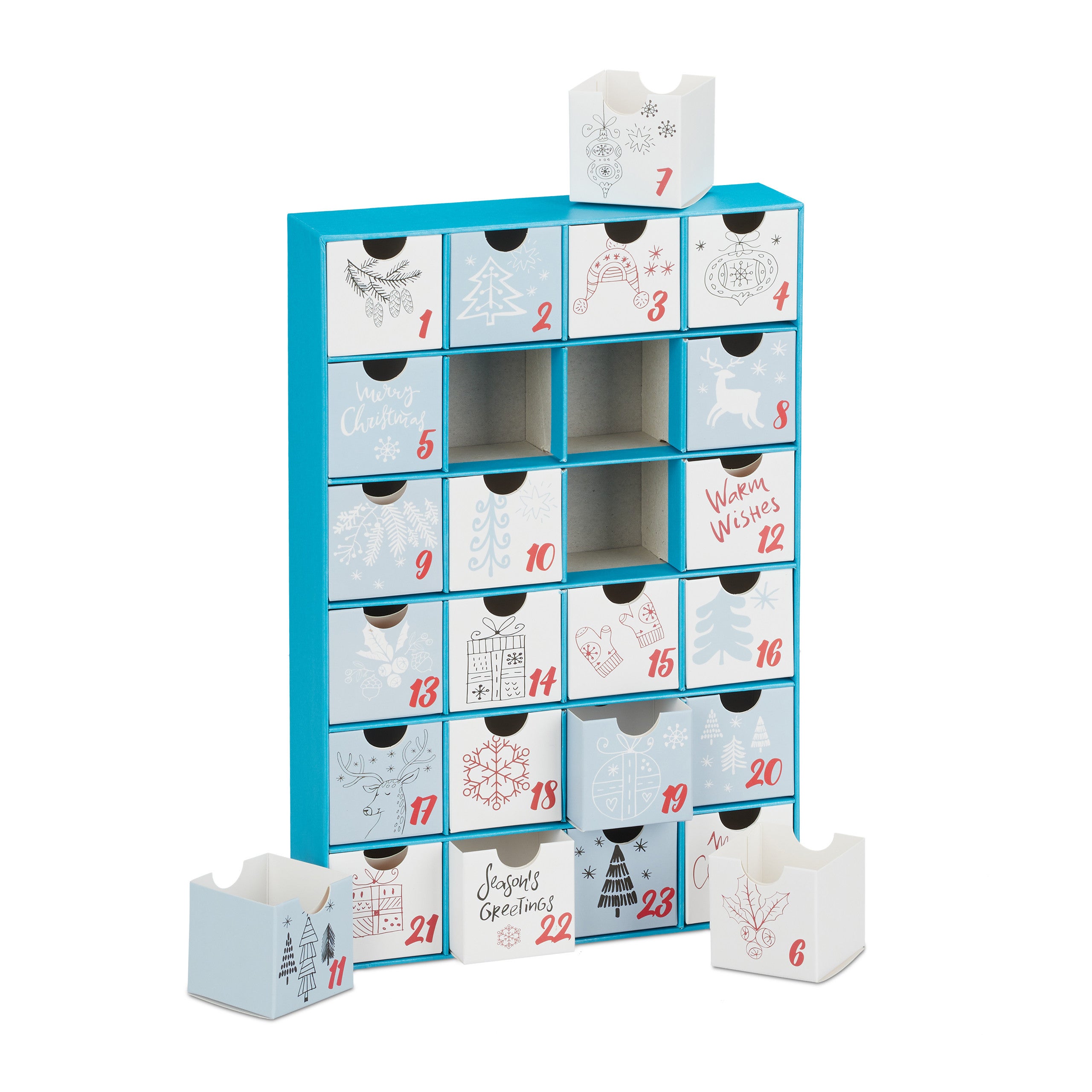Cadeau Surprise Noël Calendrier De L'Avent à Remplir Soi-même Tissu
