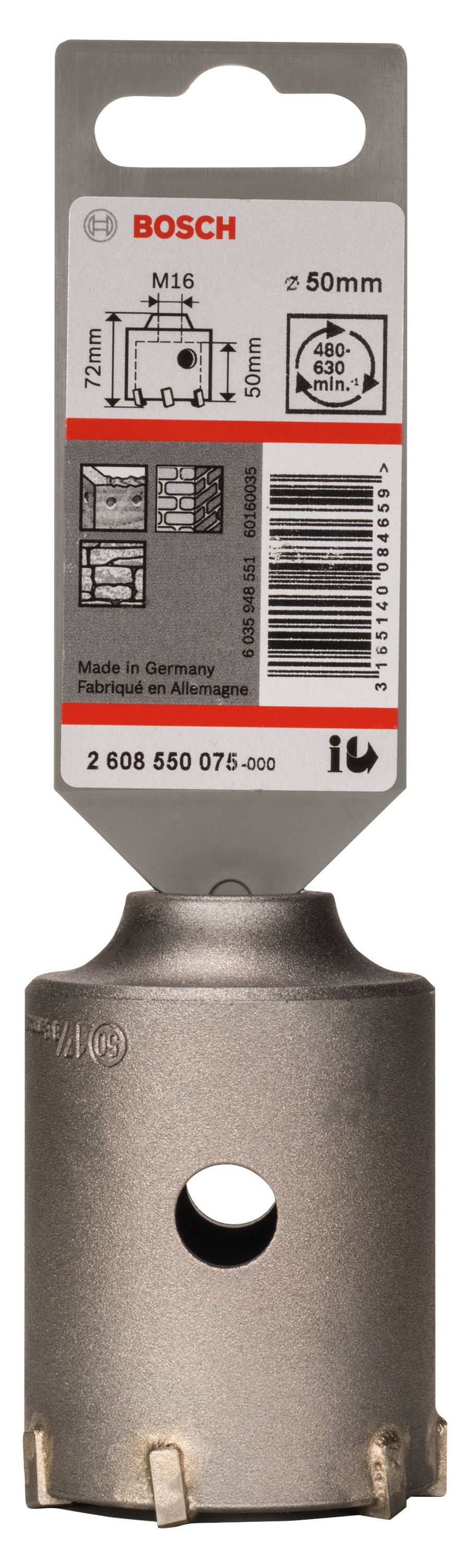 Koronka Bosch SDS-plus-9 50 mm 6 zębów z węglika