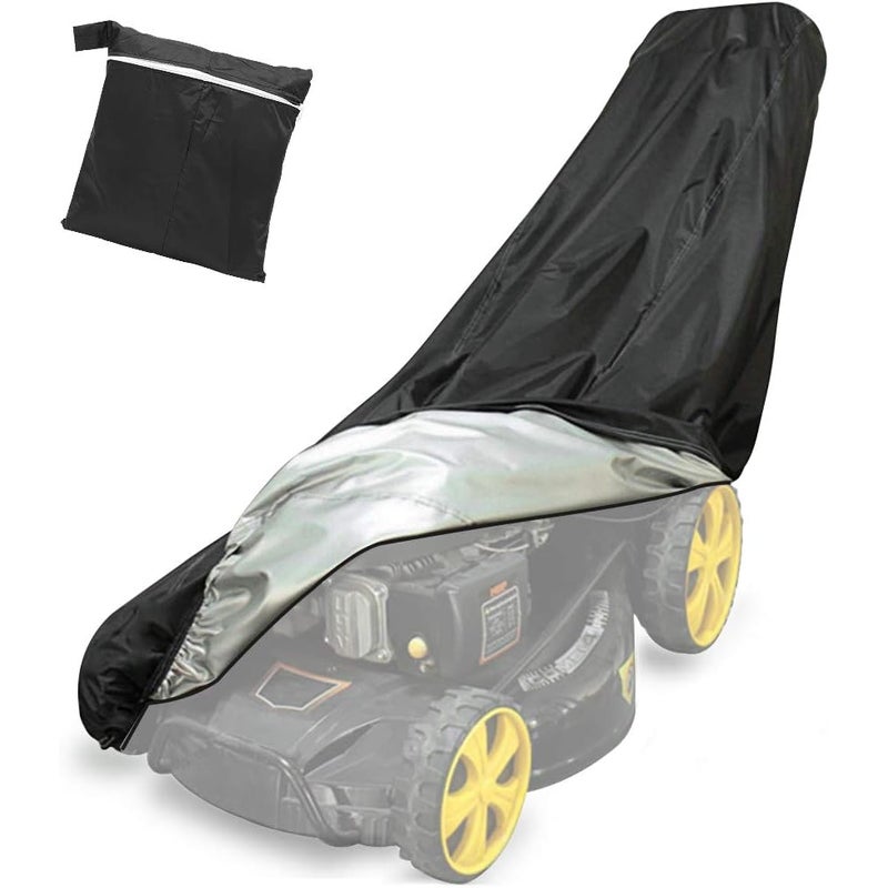 Wodoodporna osłona na zamiatarkę do trawników, odpowiednia do trawników zewnętrznych, dostarczana z torbą do przechowywania, wymiary: 193 × 63,5 × 11