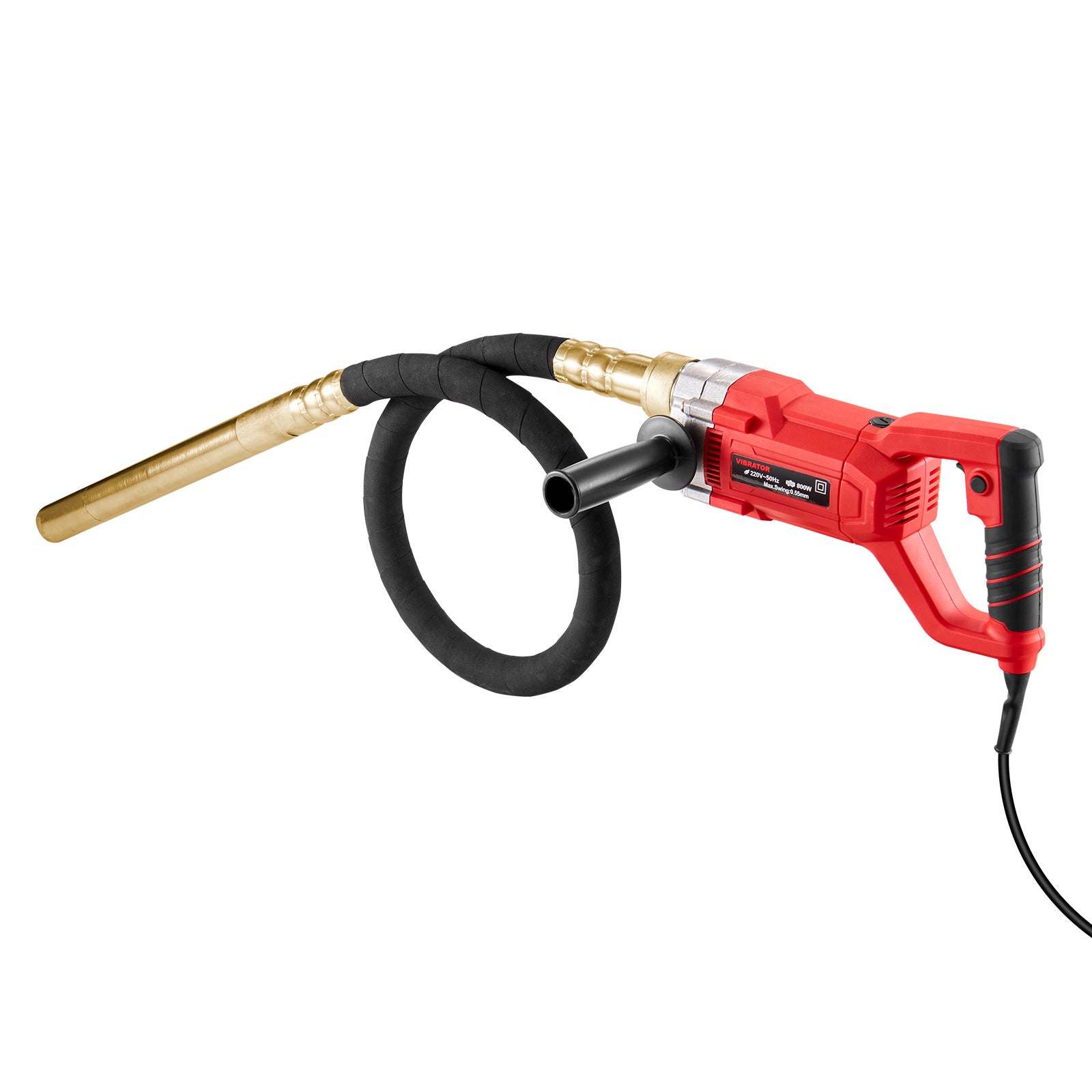 vibrateur à béton portatif SucceBuy 800 W,4000 tr/min,tige de 1,5 m,outil pour éliminer les bulles d'air et mélanger le béton - 3