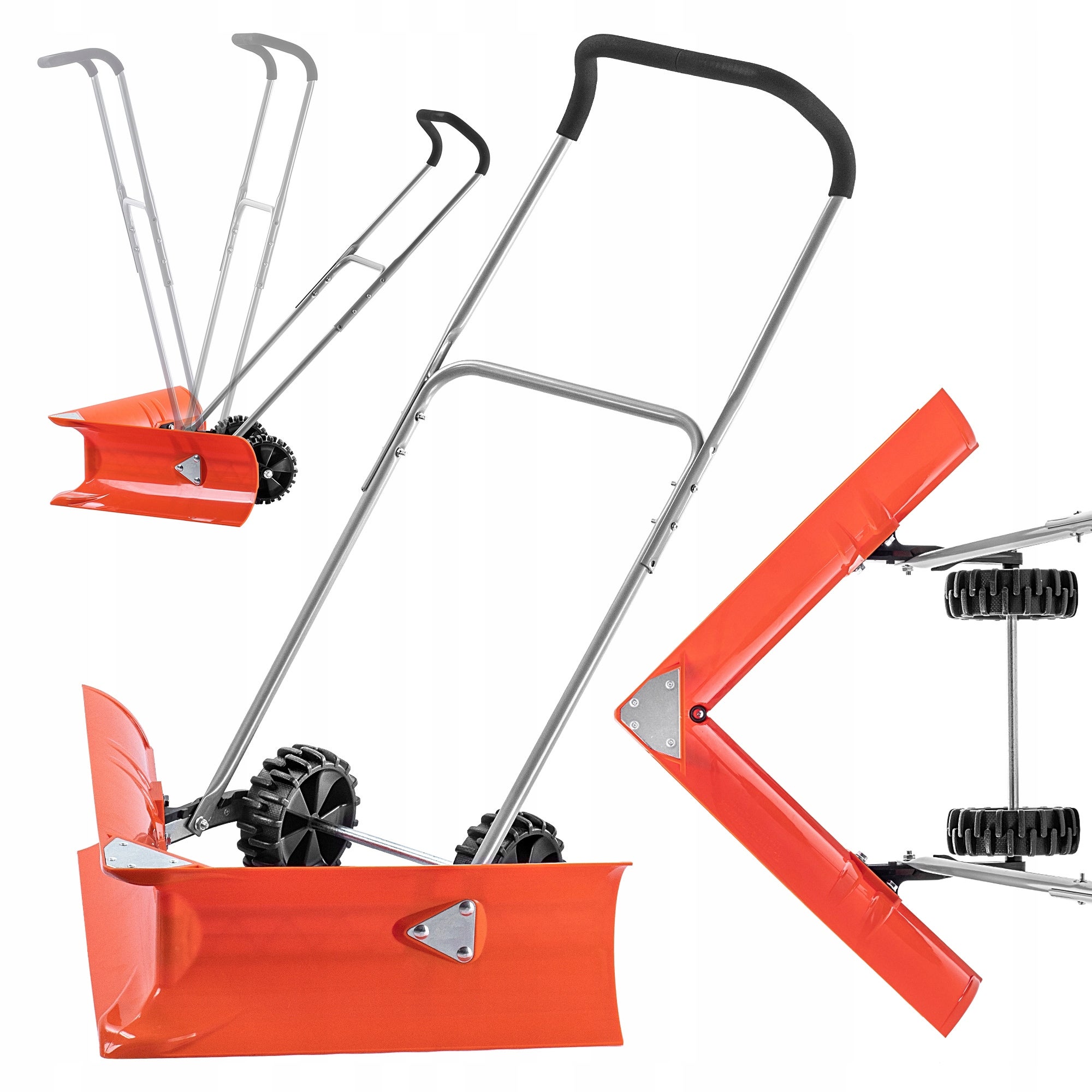 Pelle à Neige Télescopique Prime Garden ALPEN1 - Poignée En D, Bord Aluminium, 3 Longueurs (jusqu'à 81,5cm) - 2
