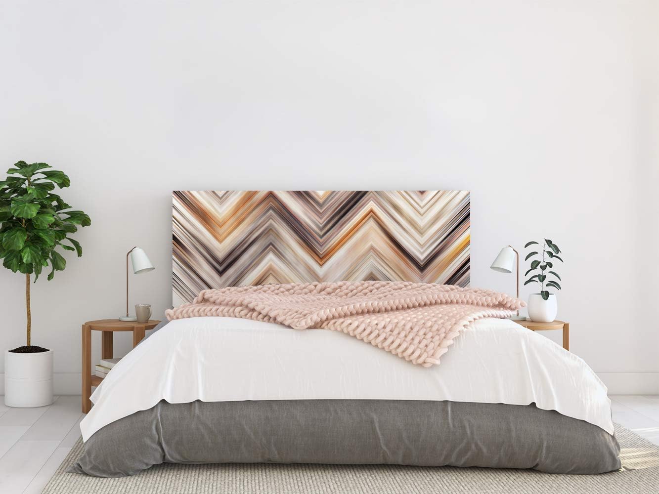 Oedim Cabecero Cama PVC Impresión Digital sin Relieve Zigzag 135x60cm - 3