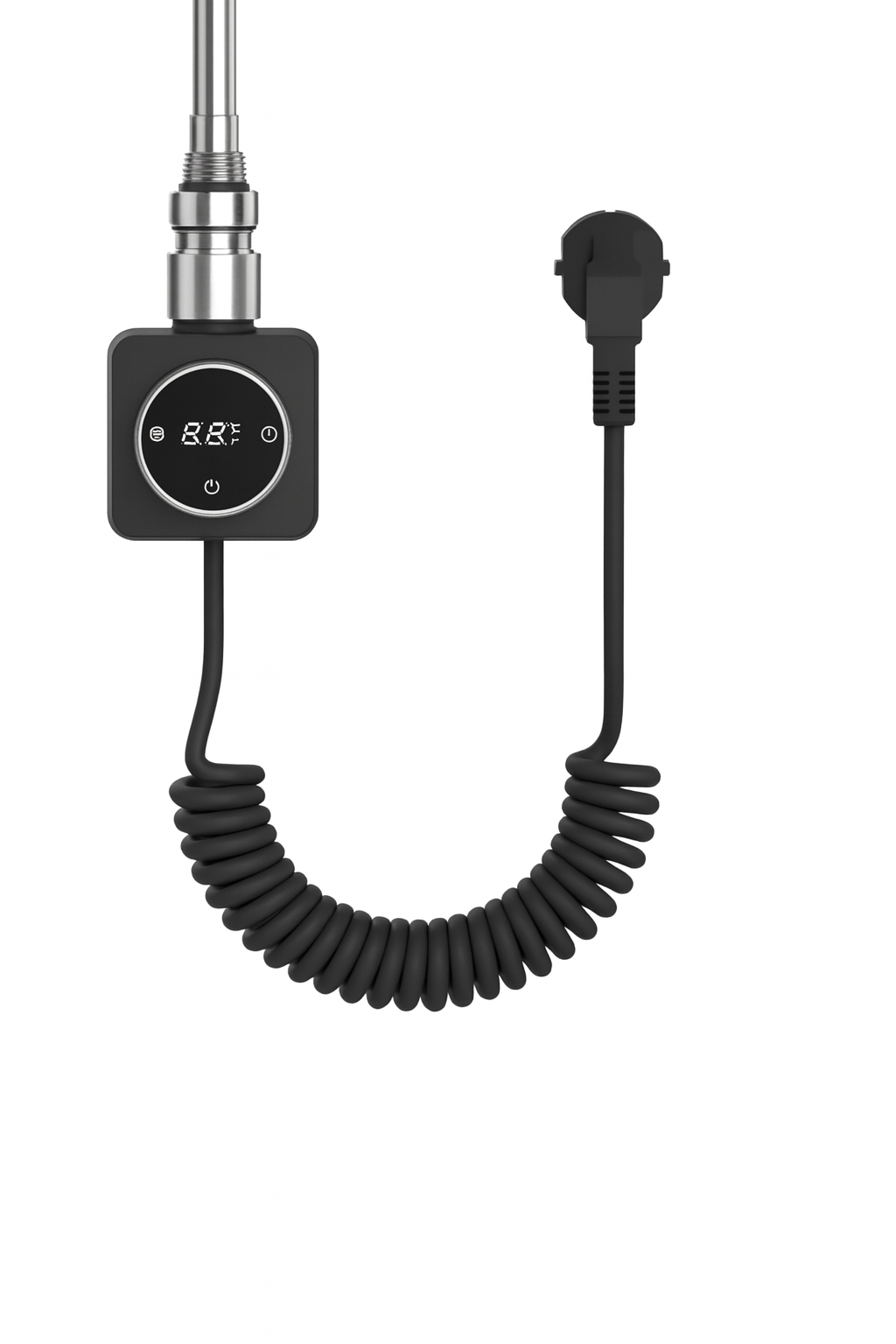 Grzałka elektryczna do grzejnika łazienkowego PREMIO 500W czarna z kablem LUXRAD