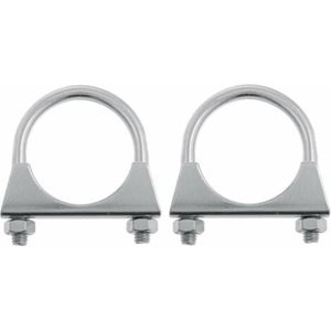 VHEUHZ Collier De Serrage Pour Pot D'échappement 124-950 - Compatible Avec Fiat 500 Punto Panda - Pot D'échappement Avant Catalyseur - Collier De Soutien 51816520