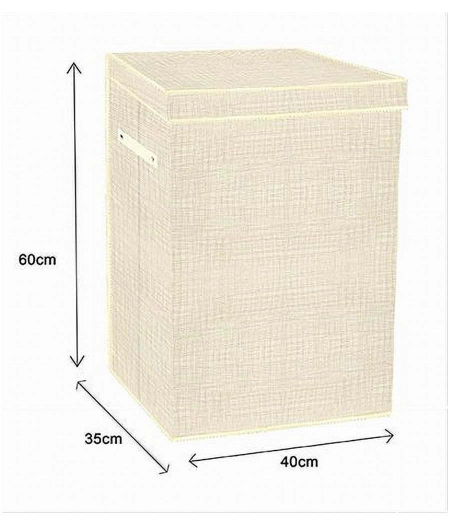 Trade Shop - Box Cesto Cesta Salvaspazio Portatutto Giocattoli Biancheria 40x35x60 Cm 79414 - - 3