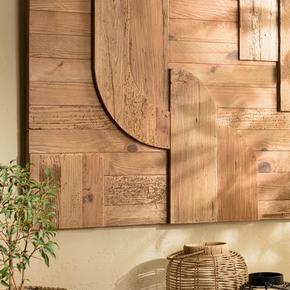 SANDY - Décoration murale formes en bois de Pin recyclé - 3