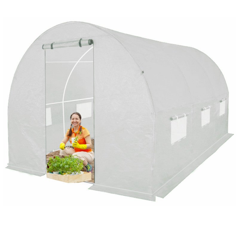 Tunel Ogrodowy 4iQ Group 2x3,5m Szary Folia UV 19mm