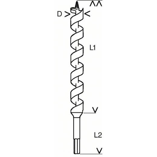Bosch Professional - Meche Simple Spirale 12X160X235mm - 2608597626 - 2