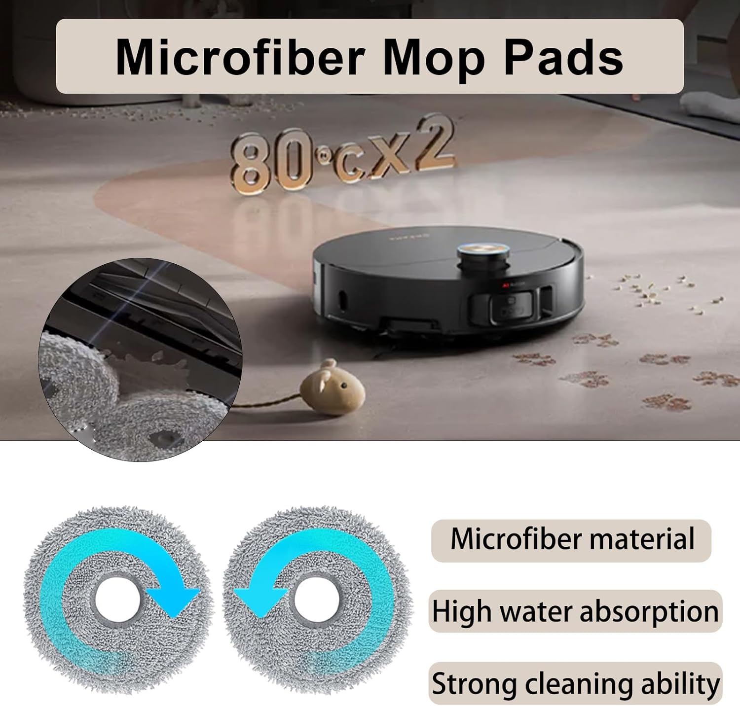 Kit d'accessoires pour Dreame X50 Ultra Complete/ L50 Pro Ultra/ X50 Master/ L40s Pro Ultra, Pièces de Rechange - 4
