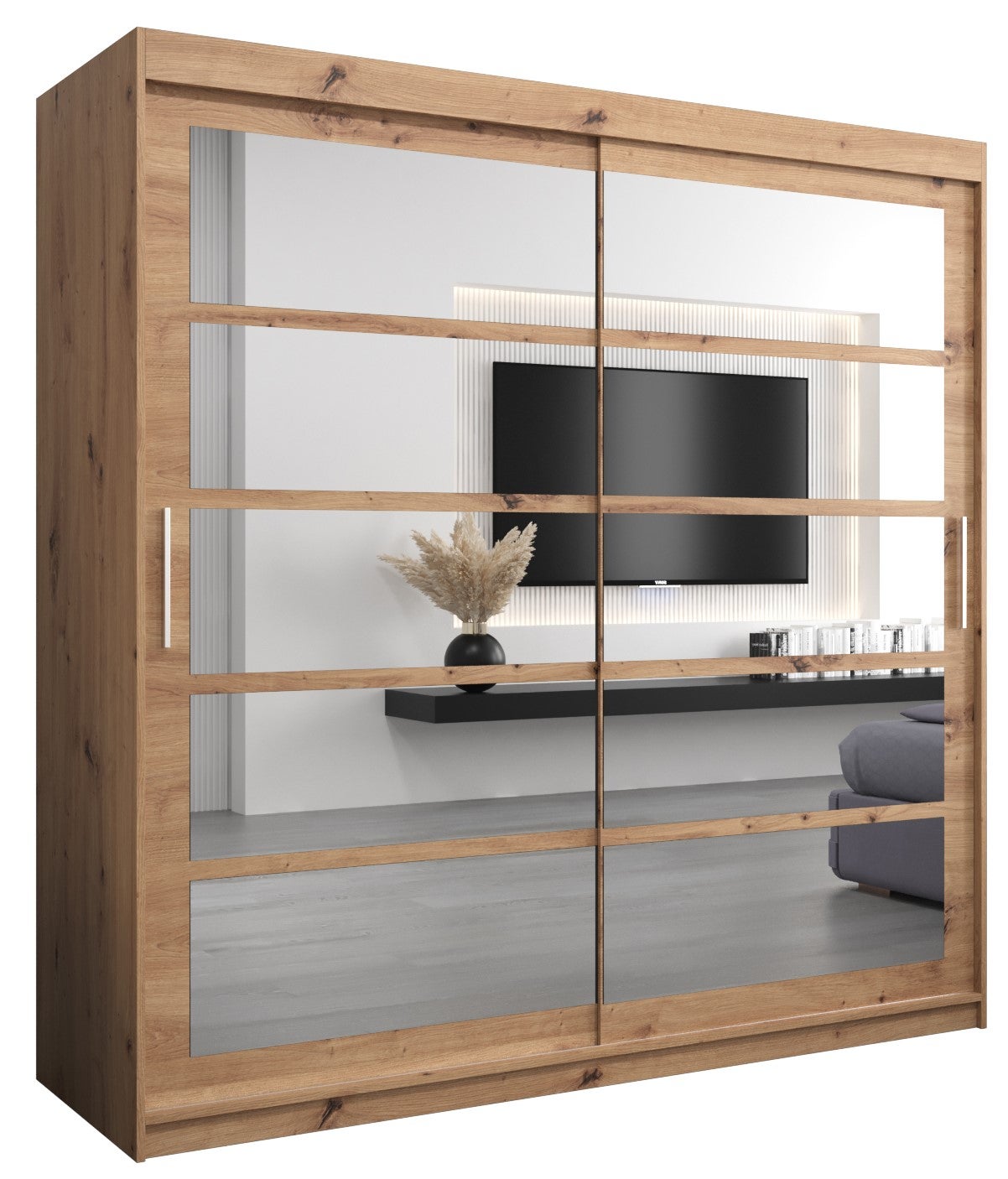 Szafa przesuwna garderoba ROMA 2 200 x 62 x 200 cm Artisan - Abiks Meble