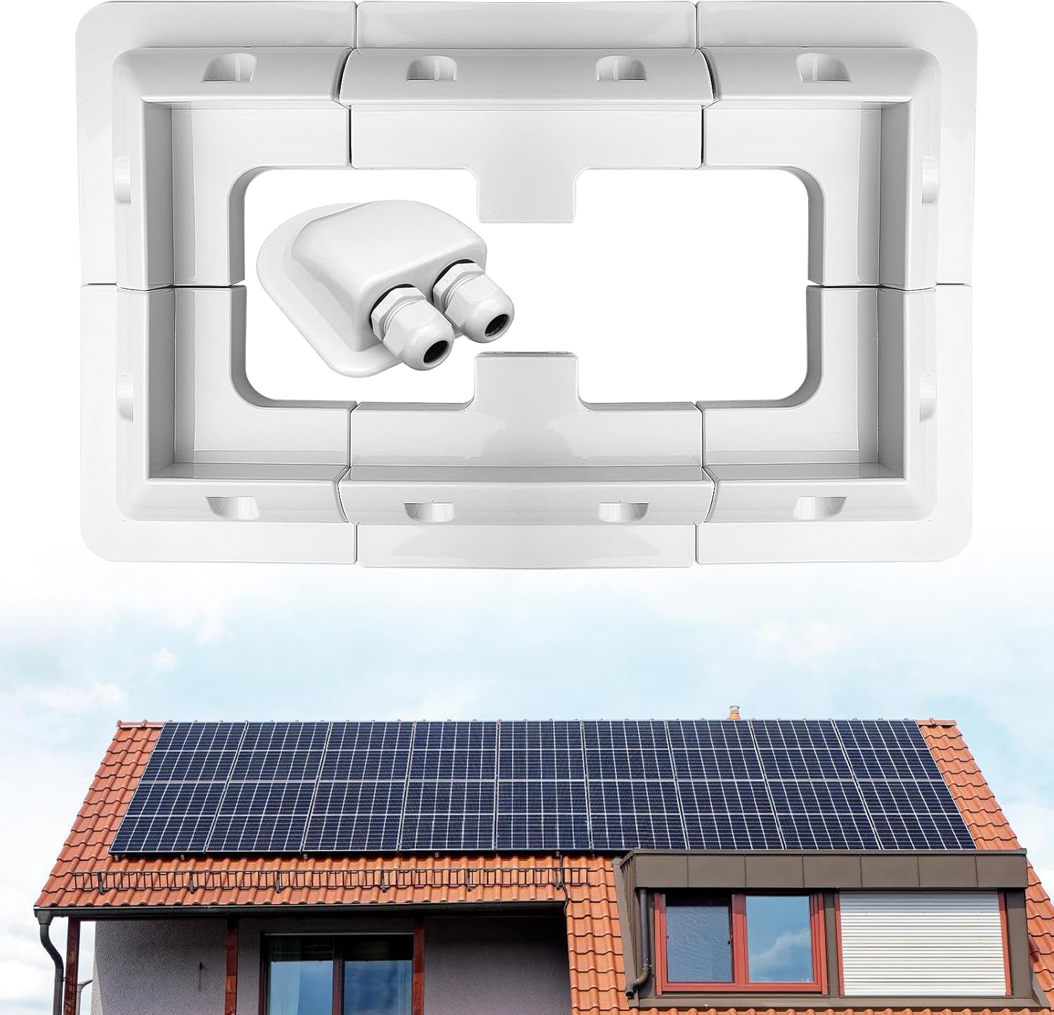 Juego de 7 soportes para paneles solares para autocaravanas, barcos, caravanas, montaje en techo, soporte universal para paneles solares