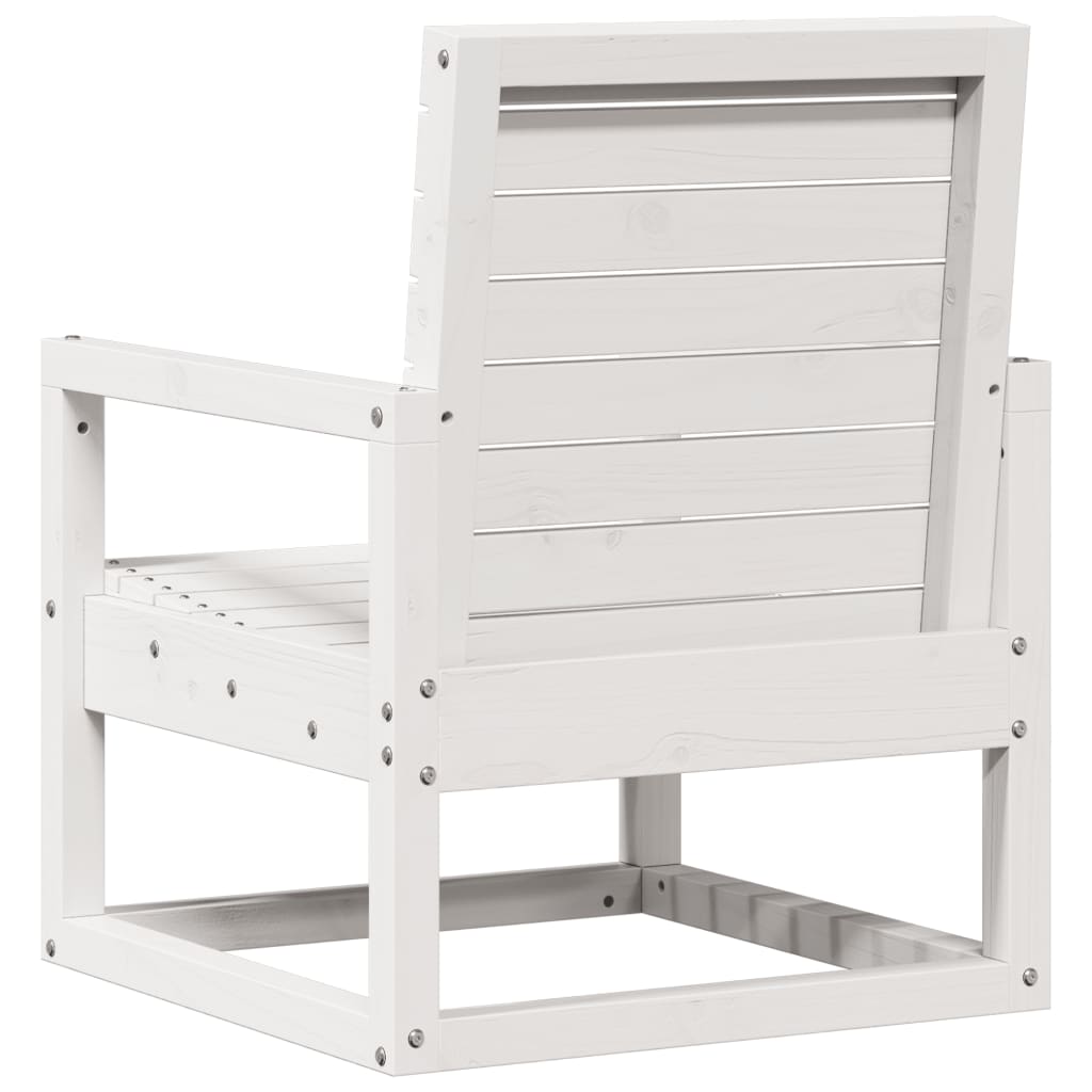 Chaise de jardin sans coussin en Bois Blanc - 6