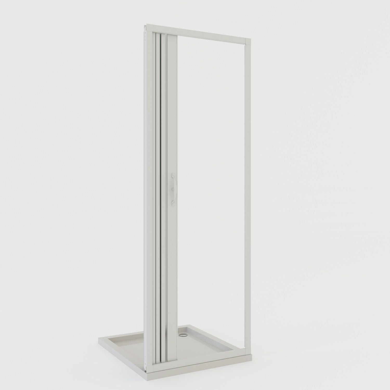 Puerta de ducha plegable 80 CM de PVC mod. Giglio con apertura Lateral - 6