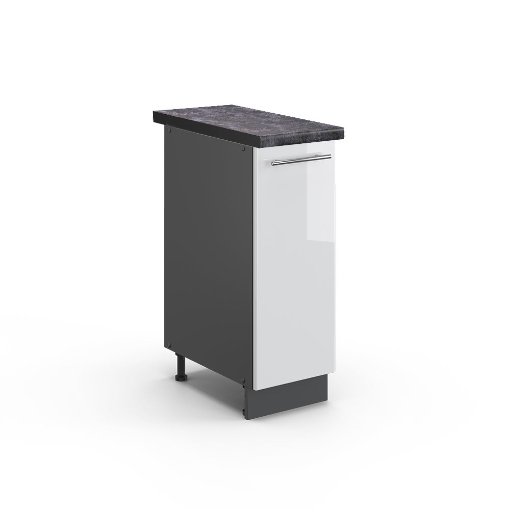 Vicco Szafka apteczna Fame-Line, Biały wysoki połysk, 30 cm , BP Antracyt