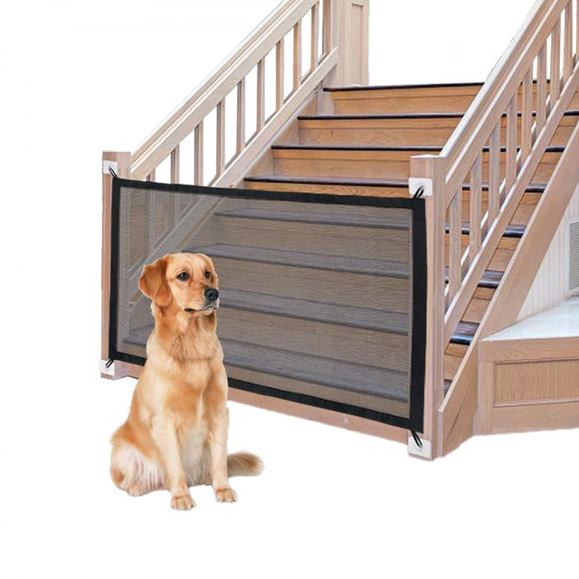 Barreira de segurança para animais de estimação, barreira de segurança para bebés, barreira isolante, barreira de escada dobrável – 180 x 72 cm
