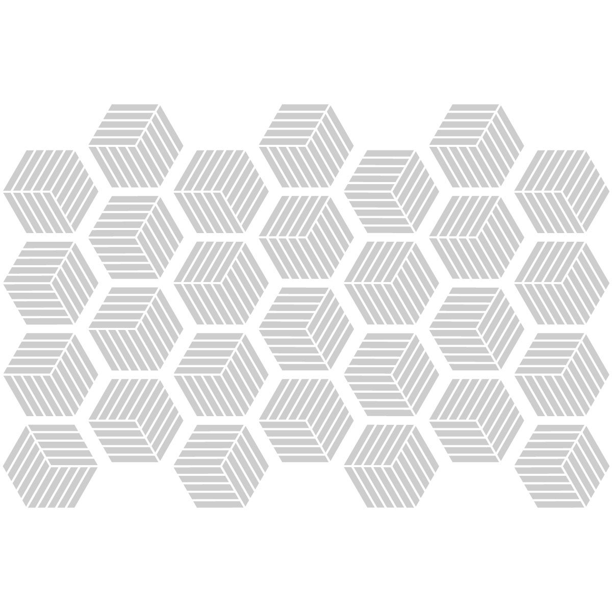 Adesivo piastrelle esagonali design sfumature di grigio - Sticker adesivo - adesivi murali - 28stickershexagones10x9cm - 5