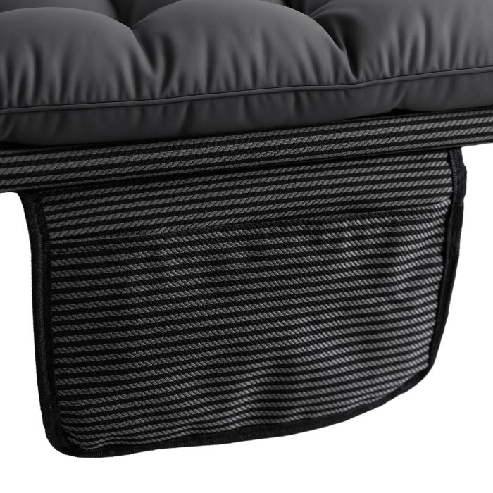 Łóżko Składane Turystyczne Polowe Leżak Do Spania Leżanka Szary VENUS - 8