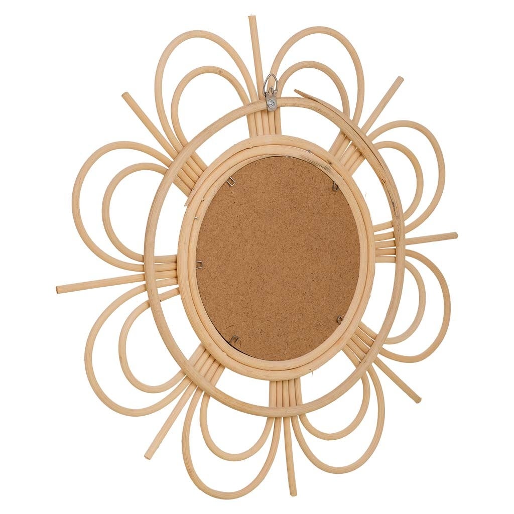 Miroir en bambou marron d40/16,5x02h - 4