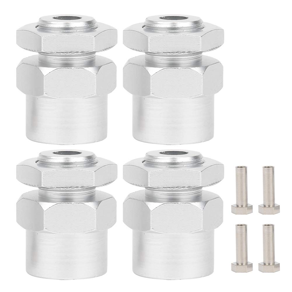 Adaptateur Hexagonal Roue 12mm à 17mm – Métal – Pour HSP 94123 D4 1/10 RC – Kit 4 Pièces + Écrous + Broches