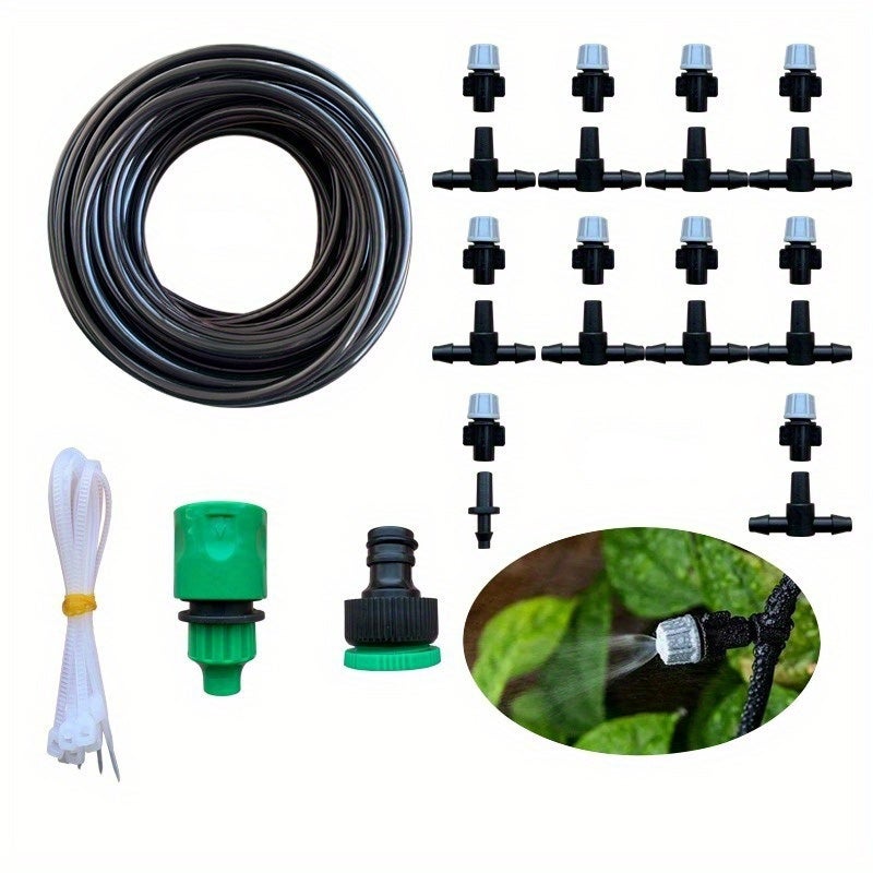 Système d'irrigation de jardin durable, buses réglables, pour l'entretien des pelouses et l'irrigation agricole, 10 mètres, 10 buses. - 7