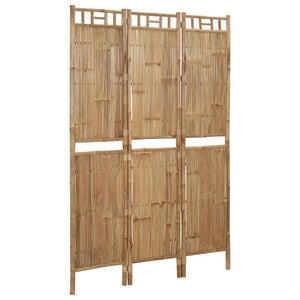 Paravent et 70 tiges de bambou (naturel