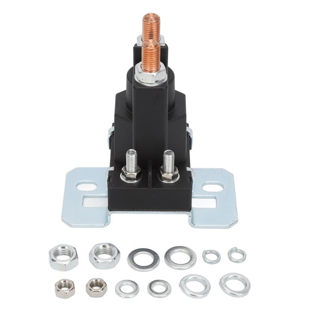 Solenoide di avviamento a bobina in ottone ad alta potenza da 150 A per relè di tosaerba per automobili, alloggiamento ABS (24 V)