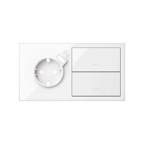 SIMON 10020212-130 | Kit frontal con 2 elementos+base+cargador USB ...