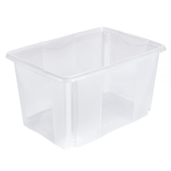 Grand Bac Transparent empilable emboitable 45 litres | Leroy Merlin